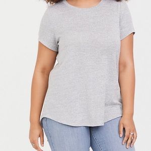 Torrid grey hacci crew tee size 5x
